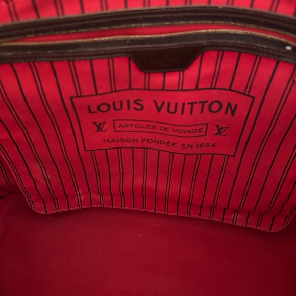 LOUIS VUITTON Neverfull GM Damier Ebene N51106 Genuine Tote Shoulder  bag - Picture 4 of 12